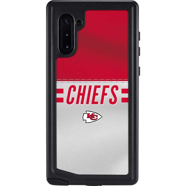 NFL Kansas City Chiefs White Striped Galaxy Cases