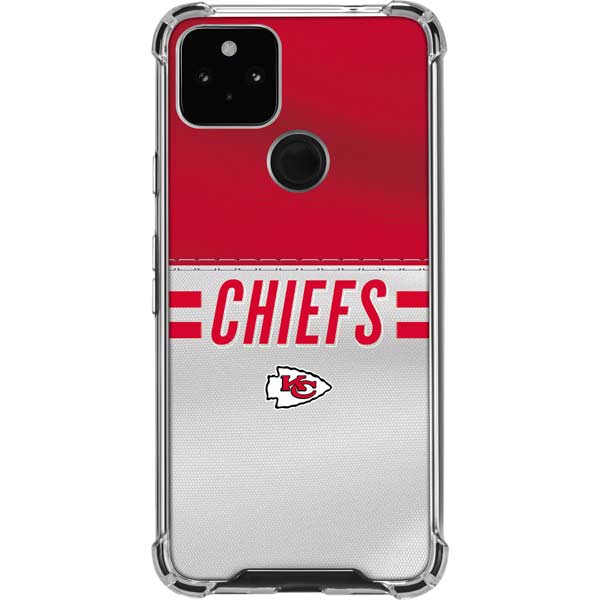 NFL Kansas City Chiefs White Striped Pixel Cases
