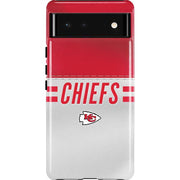 NFL Kansas City Chiefs White Striped Pixel Cases