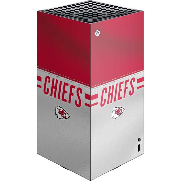 NFL Kansas City Chiefs White Striped Xbox Series X Skins