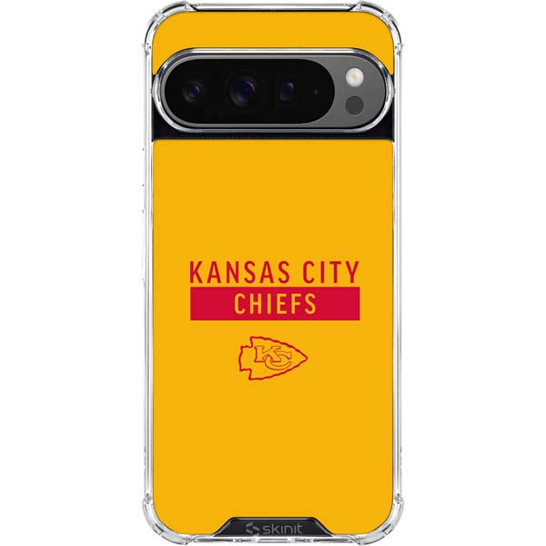 NFL Kansas City Chiefs Yellow Performance Series Google Pixel 10 Pro XL Clear Case
