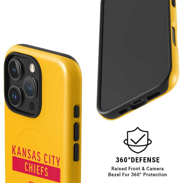 NFL Kansas City Chiefs Yellow Performance Series iPhone 16 Pro Max Magsafe Impact Case
