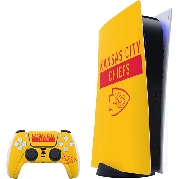 NFL Kansas City Chiefs Yellow Performance Series PlayStation PS5 Skins