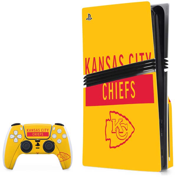 NFL Kansas City Chiefs Yellow Performance Series PlayStation PS5 Skins