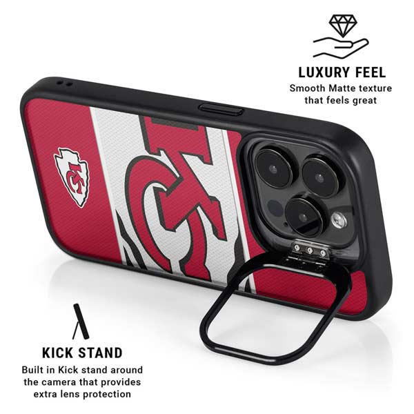 NFL Kansas City Chiefs Zone Block iPhone 14 Pro Kickstand Case