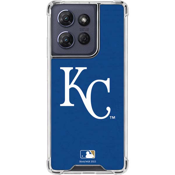 MLB Kansas City Royals - Solid Distressed Moto G Power 5G (2025) Clear Case