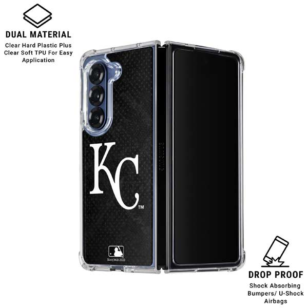 MLB Kansas City Royals Dark Wash Galaxy Z Fold7 Clear Case