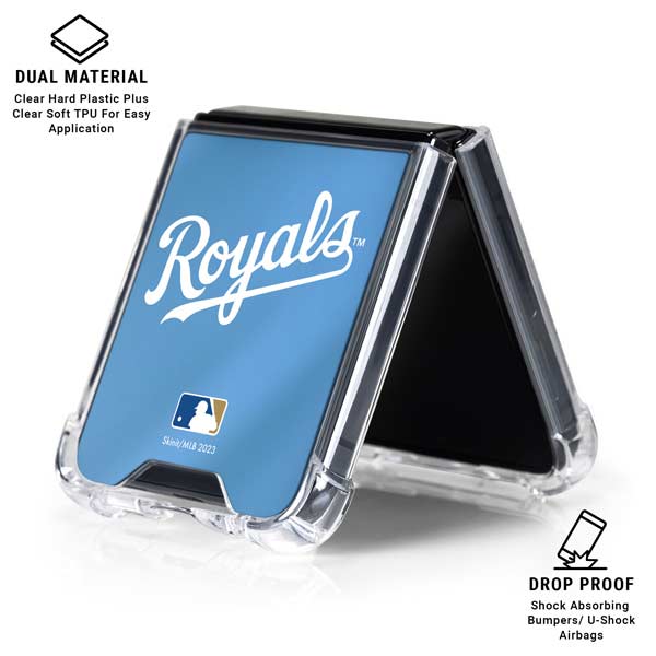 MLB Kansas City Royals Jersey Alternate Galaxy Z Flip7 Clear Case