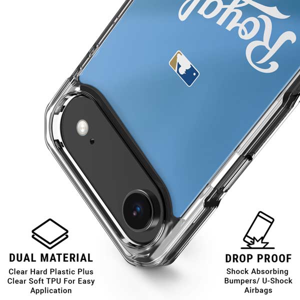 MLB Kansas City Royals Jersey Alternate iPhone 17 Air Clear Case