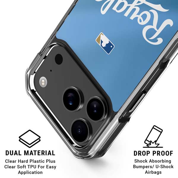 MLB Kansas City Royals Jersey Alternate iPhone 17 Pro Clear Case