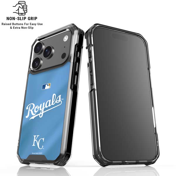 MLB Kansas City Royals Jersey Alternate iPhone 17 Pro Clear Case