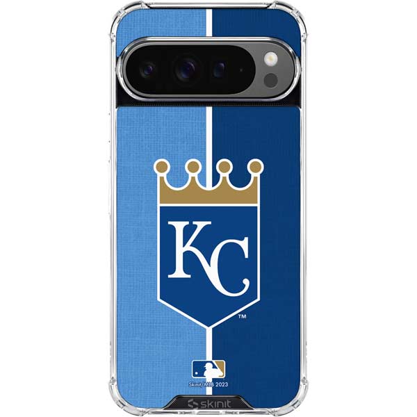 MLB Kansas City Royals Split Google Pixel 10 Pro XL Clear Case