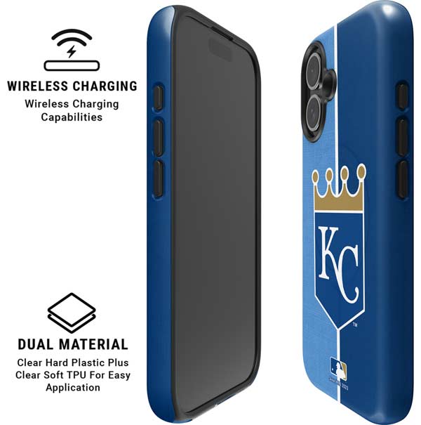 MLB Kansas City Royals Split iPhone 16 Magsafe Impact Case