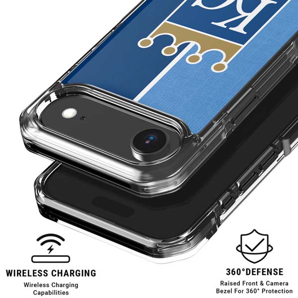 MLB Kansas City Royals Split iPhone 17 Air Clear Case