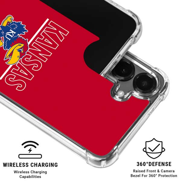 University of Kansas Jayhawks Established 1865 Galaxy S26 Clear Case