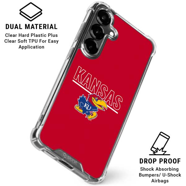 University of Kansas Jayhawks Established 1865 Galaxy S26 Clear Case