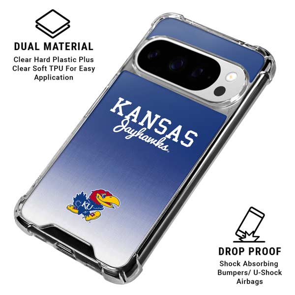 University of Kansas Jayhawks Google Pixel 10 Pro Clear Case