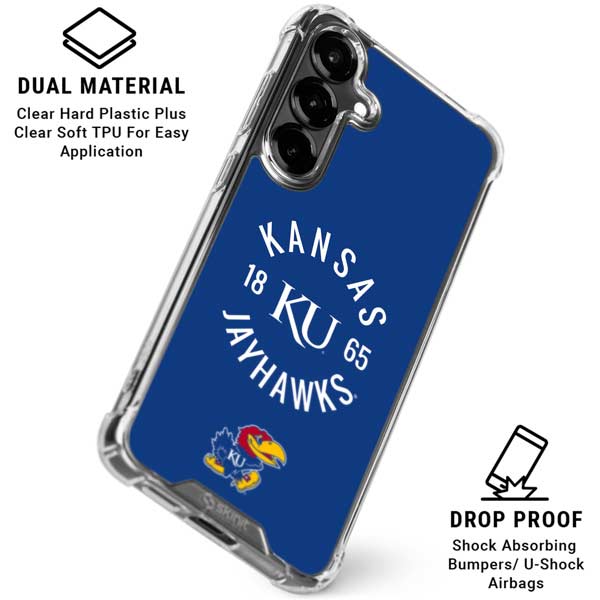 University of Kansas Jayhawks KY 1865 Galaxy S26 Plus Clear Case