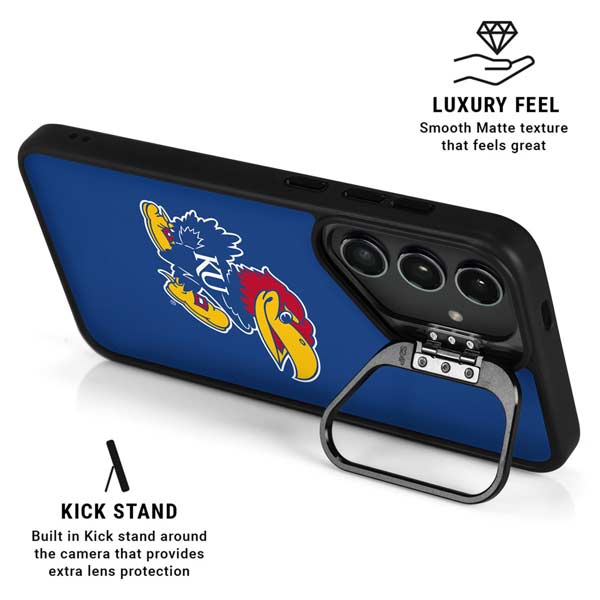University of Kansas Jayhawks Mascot Outline Galaxy S26 Kickstand Case