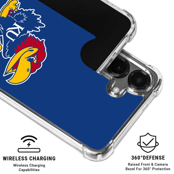 University of Kansas Jayhawks Mascot Outline Galaxy S26 Plus Clear Case