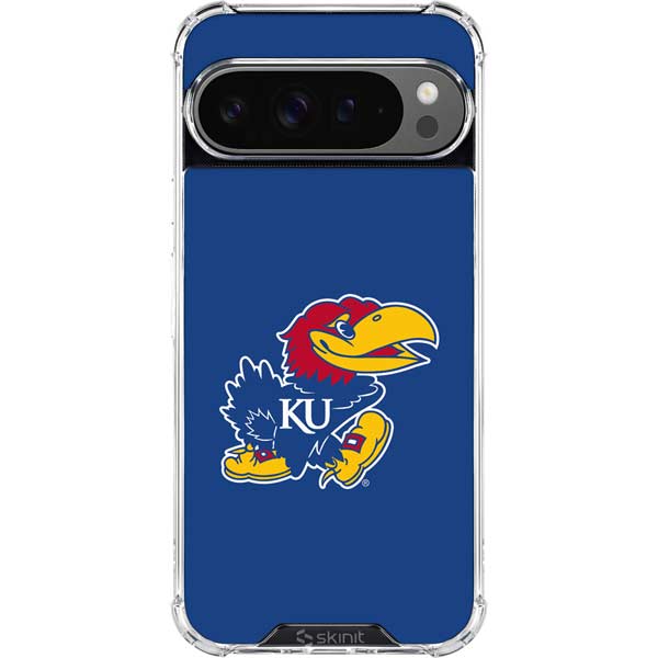 University of Kansas Jayhawks Mascot Outline Google Pixel 10 Pro Clear Case
