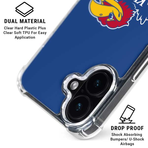 University of Kansas Jayhawks Mascot Outline iPhone 17 MagSafe Case