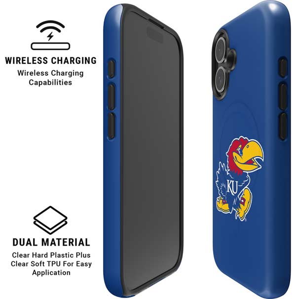 University of Kansas Jayhawks Mascot Outline iPhone 17 Magsafe Impact Case