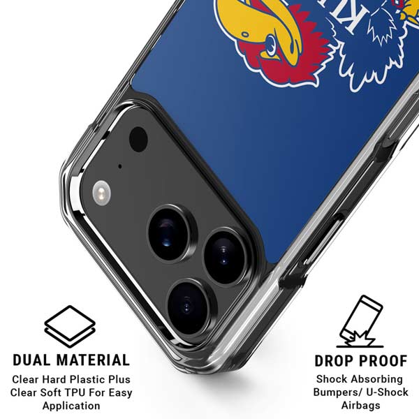 University of Kansas Jayhawks Mascot Outline iPhone 17 Pro Max MagSafe Case
