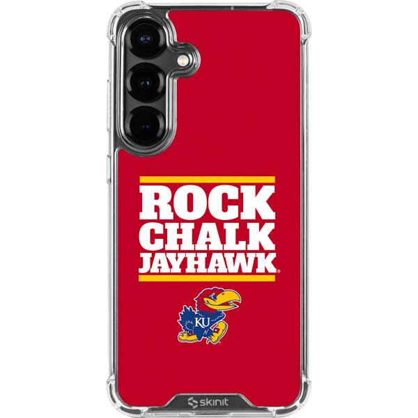 University of Kansas Rock Chalk Jayhawk Galaxy S26 Plus Clear Case