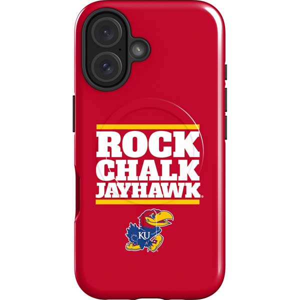 University of Kansas Rock Chalk Jayhawk iPhone 16 Magsafe Impact Case