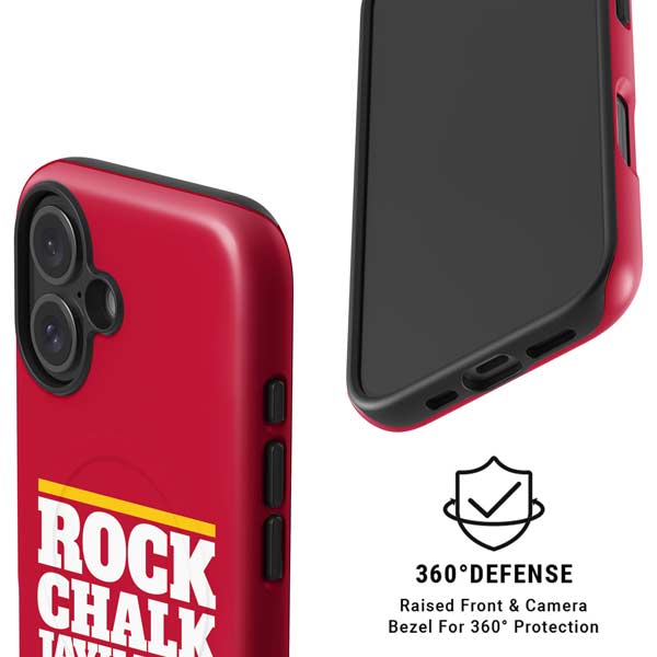 University of Kansas Rock Chalk Jayhawk iPhone 16 Magsafe Impact Case