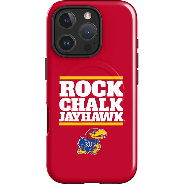 University of Kansas Rock Chalk Jayhawk iPhone 16 Pro Max Magsafe Impact Case