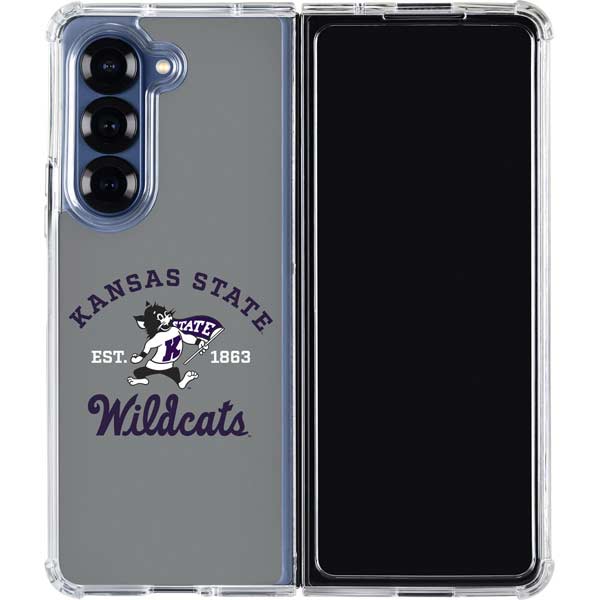 Kansas State University Wildcats Est 1863 Galaxy Z Fold7 Clear Case