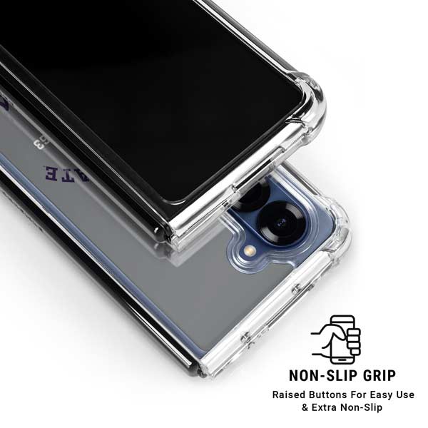Kansas State University Wildcats Est 1863 Galaxy Z Fold7 Clear Case