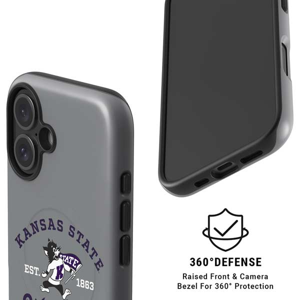 Kansas State University Wildcats Est 1863 iPhone 16 Magsafe Impact Case