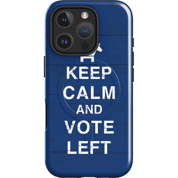 Keep Calm And Vote Left iPhone 16 Pro Magsafe Impact Case