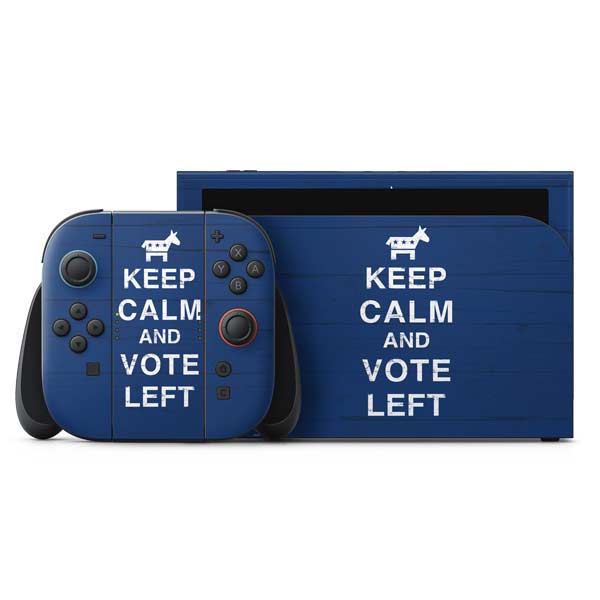 Keep Calm And Vote Left Nintendo Switch 2 (2025) with Joy-Con Skin