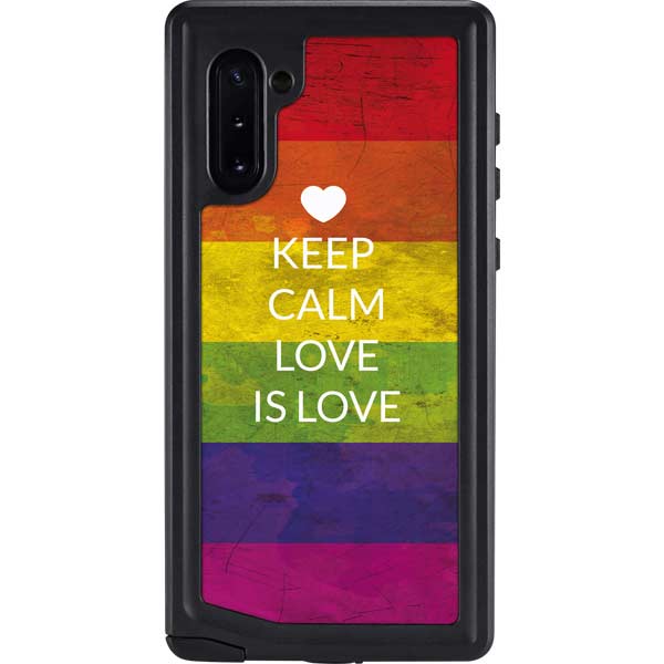 Keep Calm Love Is Love Galaxy Cases