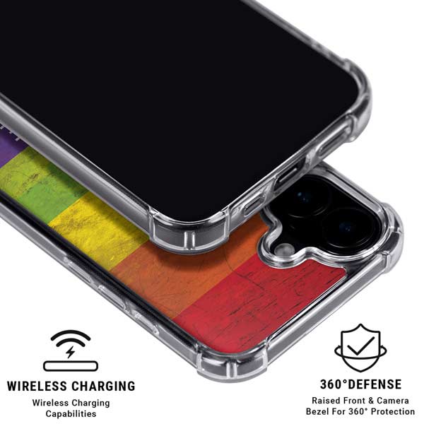 Keep Calm Love Is Love iPhone 17 Clear Case