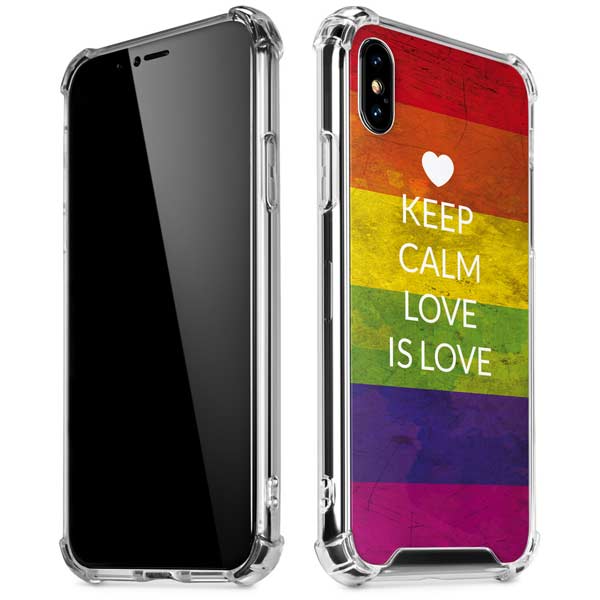 Keep Calm Love Is Love iPhone X/XS Clear Case