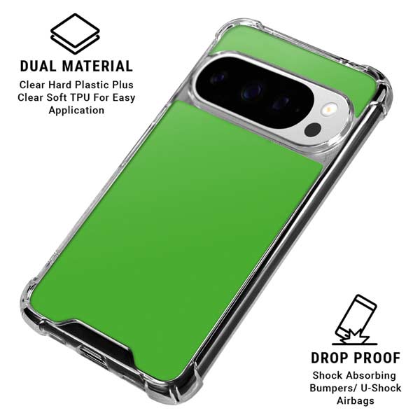 Kelly Green Google Pixel 10 Pro XL Clear Case