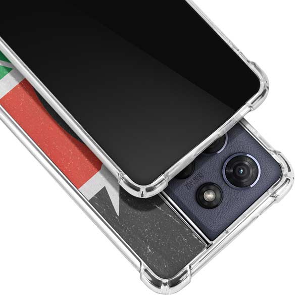 Kenya Flag Distressed Moto G Power 5G (2025) Clear Case