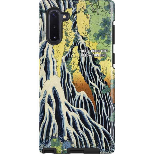 Kirifuri Falls in Kurokawa Mountain by Hokusai Galaxy Cases