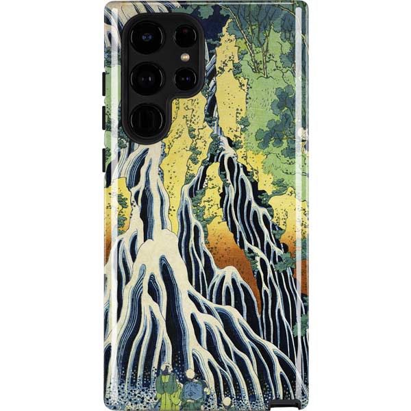 Kirifuri Falls in Kurokawa Mountain by Hokusai Galaxy Cases