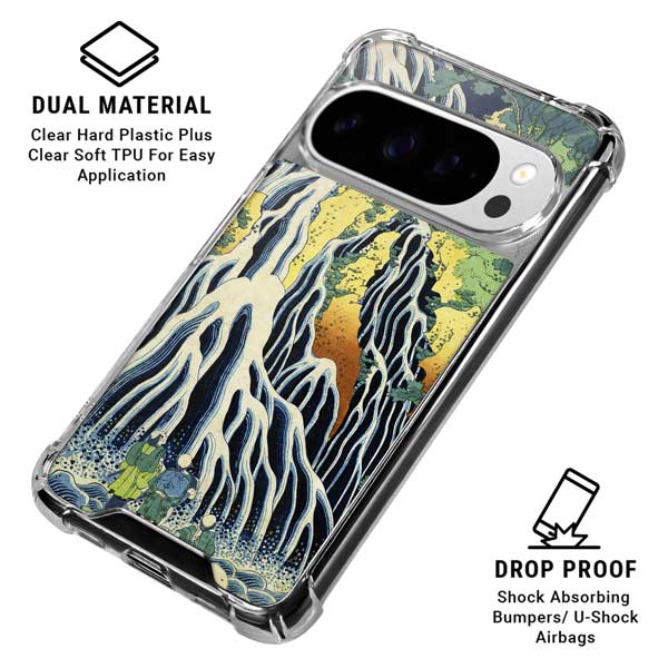 Kirifuri Falls in Kurokawa Mountain by Hokusai Google Pixel 10 Pro XL Clear Case