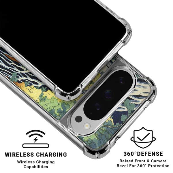 Kirifuri Falls in Kurokawa Mountain by Hokusai Google Pixel 10 Pro XL Clear Case