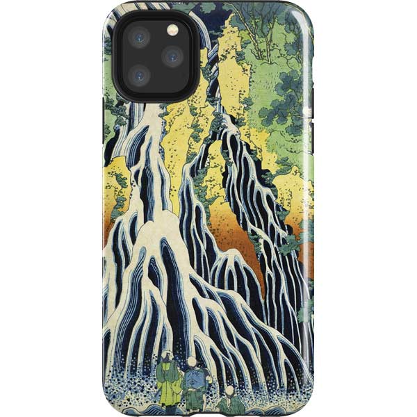 Kirifuri Falls in Kurokawa Mountain by Hokusai iPhone Cases