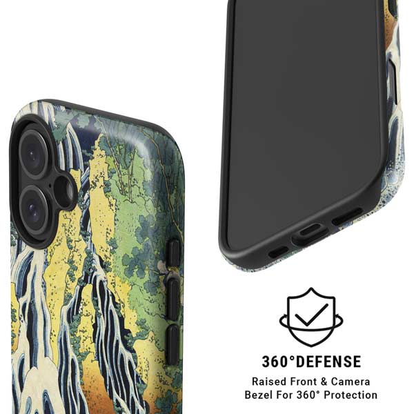 Kirifuri Falls in Kurokawa Mountain by Hokusai iPhone 16 Magsafe Impact Case