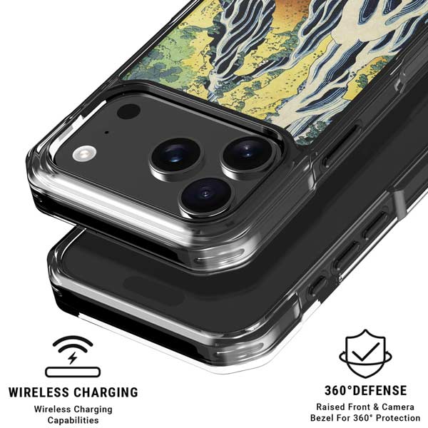 Kirifuri Falls in Kurokawa Mountain by Hokusai iPhone 18 Pro Clear Case