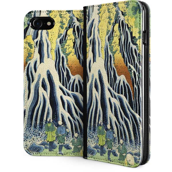Kirifuri Falls in Kurokawa Mountain by Hokusai iPhone Cases